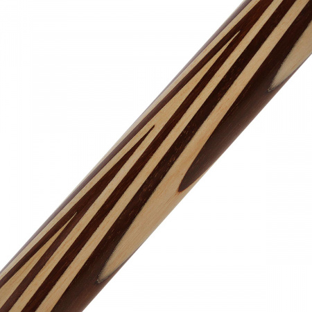 Бильярдный кий для русского бильярда Луч венский запил, цельный, укороченный 130 см (граб, термограб)
